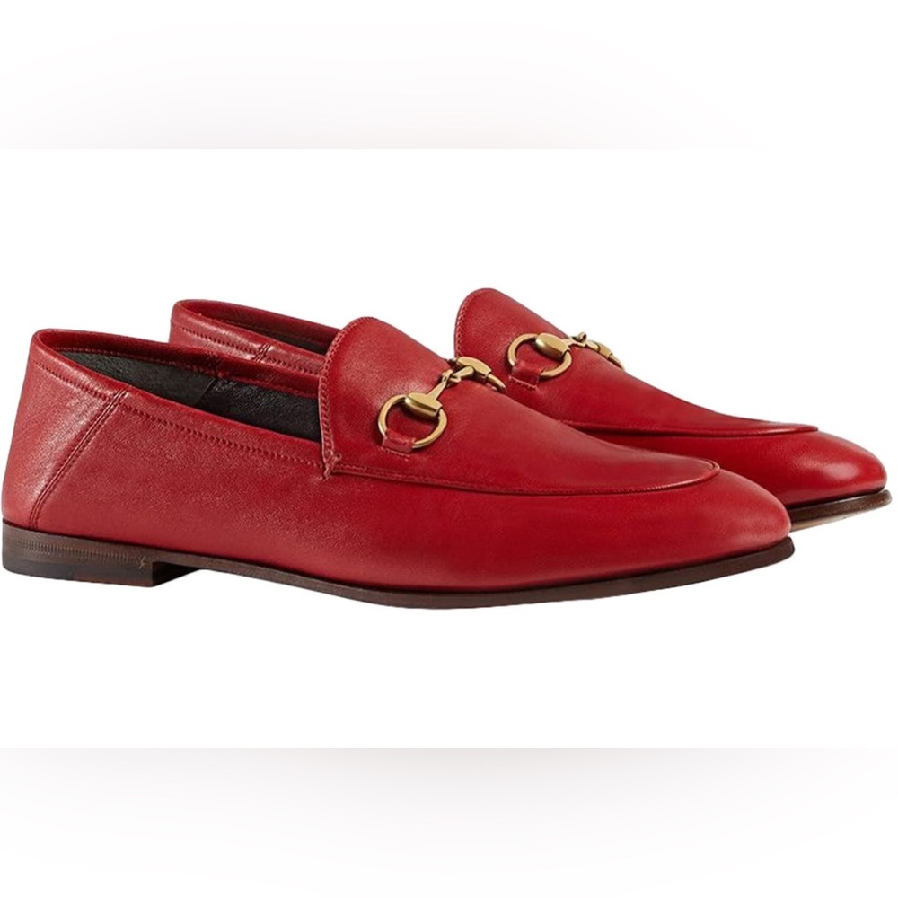 Gucci | Brixton Red Loafers Horsebit 35